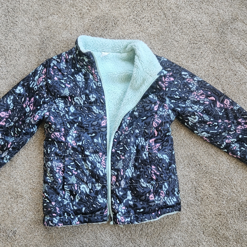 SO Kids Puffer Jacket - Black and Mint